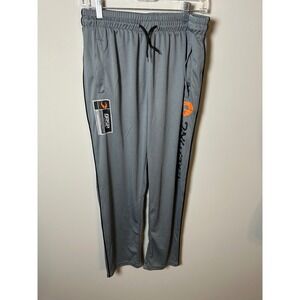 GASP Inc Gray Mesh Athletic Joggers Track Pants XL Mens Womens Graphic Workout